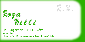 roza willi business card